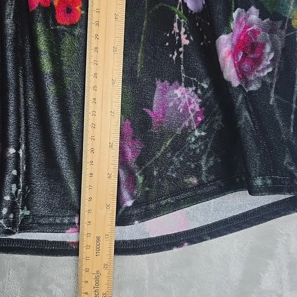 Soft Surroundings Floral Velvet Tunic Top Large‎ - Picture 4 of 6